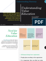 Understanding Harmony Through Value Education