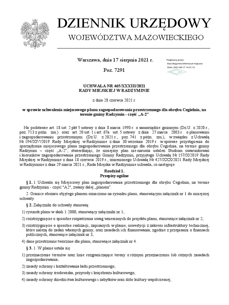 Dziennik urz dowy wojew dztwa mazowieckiego pdf