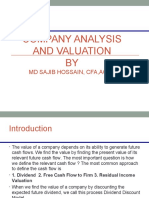 Company Analysis and Valuation