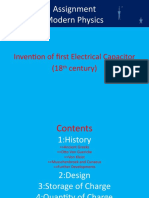 Invention of First Electrical Capacitor (18 Century) : Usman P19-06