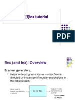 Flex tutorial for scanning integers