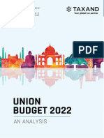Union Budget 2022 - An Analysis by Economic Laws Practice