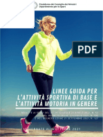 Linee Guida Pratica Sportiva - 4 Ottobre 2021