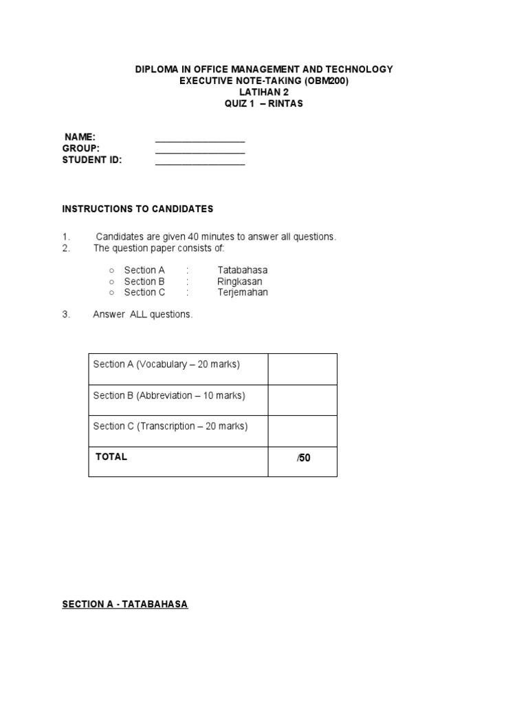 Quiz 1 Rintas - Latihan2 | PDF