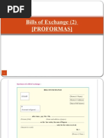 Bills of Exchange (2) (Proformas)