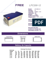 Dimensions: Battery Ah Capacity