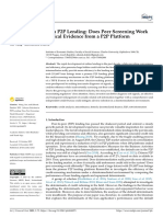Adverse Selection in P2P Lending: Does Peer Screening Work Efficiently?-Empirical Evidence From A P2P Platform - Ijfs-09-00073