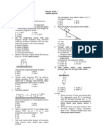 Soal Ulangan Fisika Hukum Newton