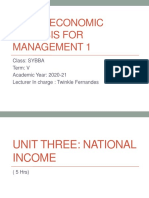 Macroeconomic Analysis For Management 1 - Chapter 3