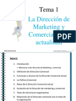 TEMA 1 Alumnos. LA DIRECCIÓN DE MK Y COMERCIAL ACTUAL