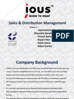 Sales & Distribution Management Group Report on Licious