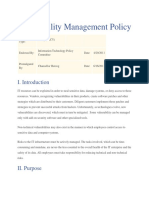 Vulnerability Management Policy
