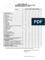 Format Data Kurikulum Pesantren