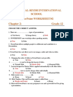 Grade-12: Jawahir Al-Riydh International School Powerpoint-Worksheet#2