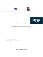 Circuitos de Comunicação. Prática 4 - Multiplexação Por Divisão No Tempo