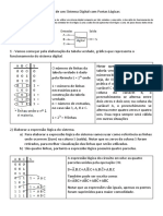 Projeto de Sistema Digital com Portas Lógicas