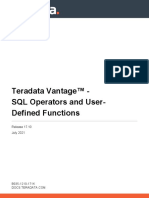 Teradata Vantage™ SQL Operators and User Defined Functions
