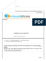 Passar Variáveis JavaScript para PHP Via Requisição HTTP (Método GET) - Portal Visual Dicas