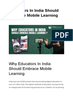 Why Educators in India Should Embrace Mobile Learning