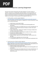 Machine Learning Assignment