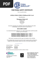 Functional Safety Certificate: ICO3S, ICO4S, ICO4D, ICO4N and SOV 1 To 6