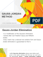 Gauss Jordan