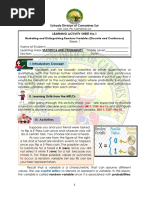 Schools Division of Camarines Sur Learning Activity Sheet No.1