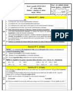 Devoir 3 Modele 5 Physique Chimie 2ac Semestre 1