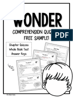 Comprehension Quizzes Free Sample!: Chapter Quizzes Whole Book Test Answer Keys