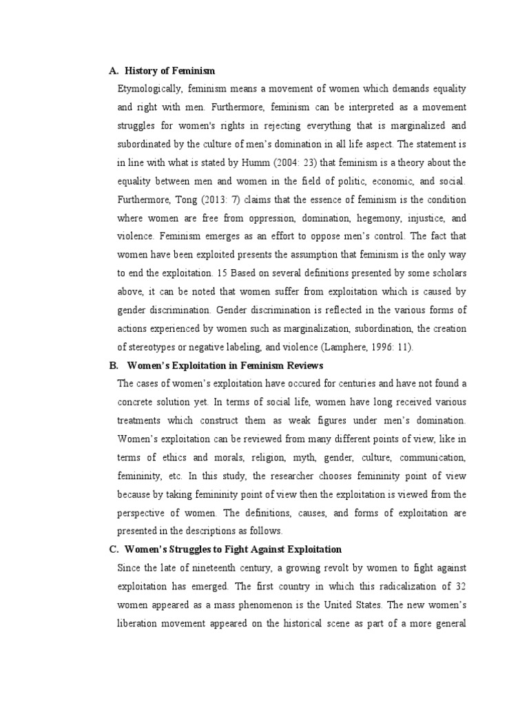 THE ESSENCE AND HISTORICAL BACKGROUND OF FEMINISM visual data 3