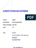 Elements D Hydrologie Souterraine