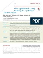 Radiation Exposure Optimization During Cryobaloon Ablation