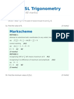 MAA - SL - Trigonometry - Revision - Markscheme 2021