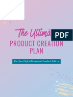 The Ultimate Product Creation Plan