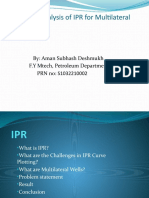 Study and Analysis of IPR For Multilateral Wells