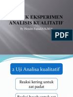 Teknik Eksperimen Analisis Kualitatif