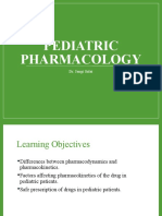 Pediatric Pharmacology - Dr. Jangi