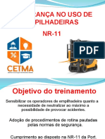 Segurança no uso de empilhadeiras