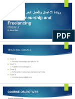 1 Entrepreneurship and Freelancing 8 Oct 2021 1