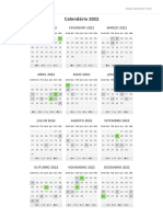 Calendário 2022 para Imprimir - Calendarr