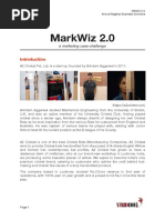 Markwiz 2.0: A Marketing Case Challenge