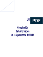 U.T. 3 Coordinación de La Información en El Departamento de RR - HH A Través de La Organización