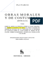 Obras Morales y de Costumbres 8. Griegos G - Plutarco