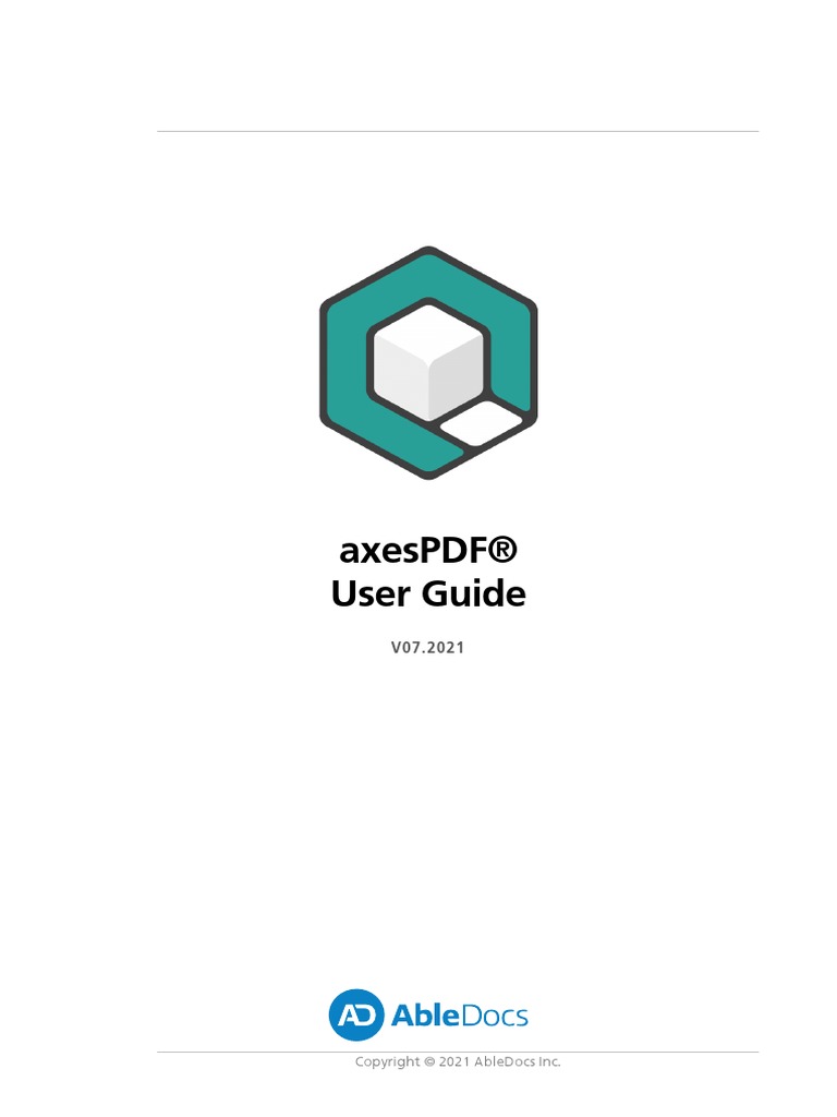 axesPDF Guide EN User Guide | PDF | Html Element | Tag (Metadata)