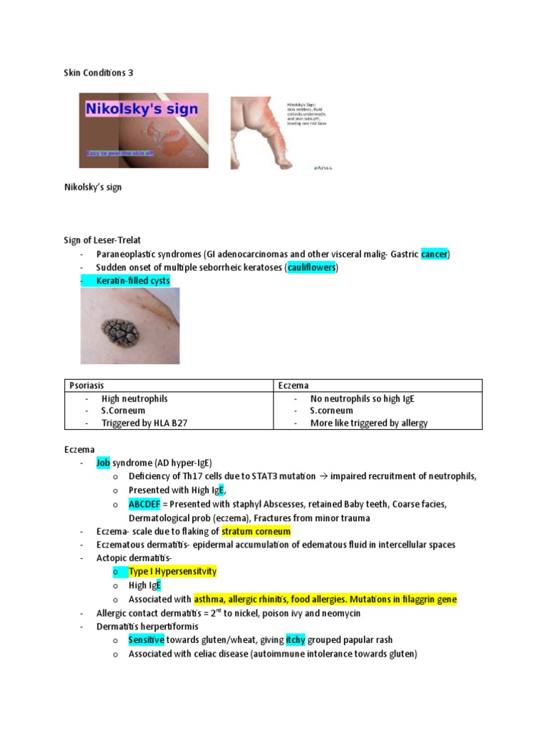Skin Conditions 3 | PDF