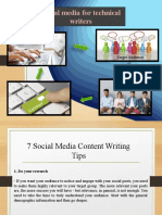 Social Media For Technical Writers