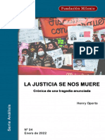 Analisis No. 34. La Justicia Se Nos Muere Cronica de Una Tragedia Anunciada