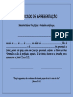 Certificado de Apresentação