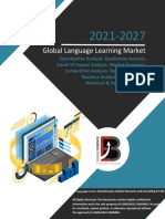 Sample - Language Learning Market - Global Size Trends Competitive Historical Forecast Analysis 2021-2027