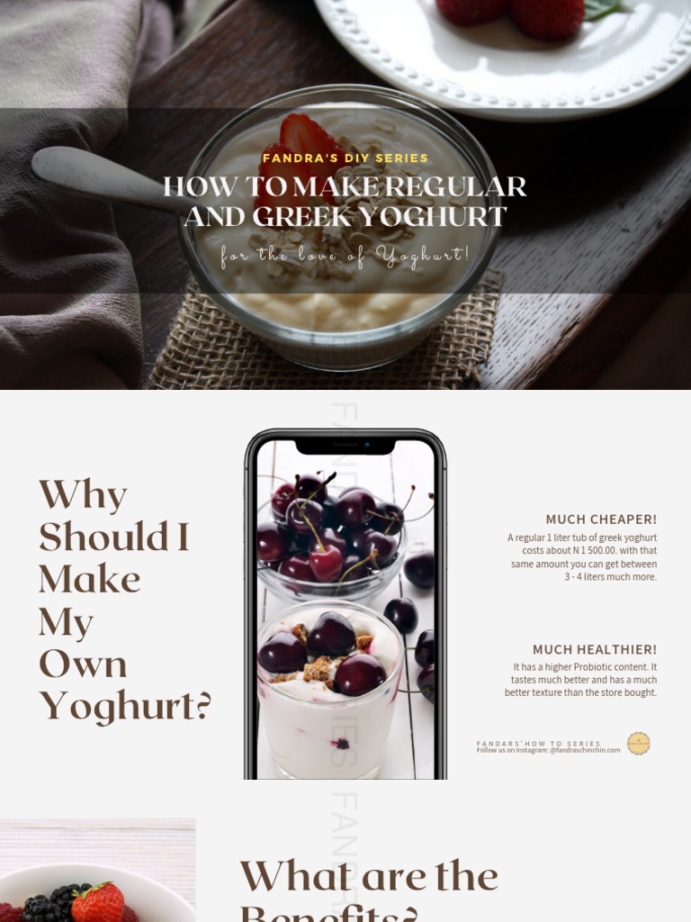 Fandras DIY - How To Make Yoghurt | PDF | Yogurt | Milk
